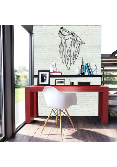 Metal Duvar Sanatı - Geometrik Kurt - 3d Duvar Silueti Metal Duvar Dekoru Ev Ofis Dekorasyonu Yatak Odası Oturma Odas Diğer 34320399