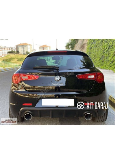Kit Garaj Alfa Romeo Giulietta Difüzör Çift Çıkış Plastik Boyasız