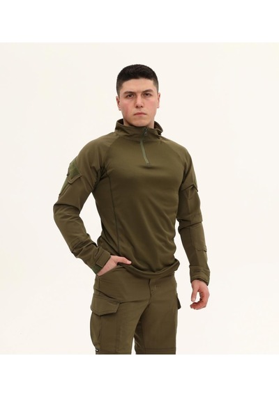 Terrien Delux Serisi Rahat Kesim Uzun Kollu Fermuarlı Üst Single Sword Erkek&kadın Taktik Kombat T-shirt Çok Renkli
