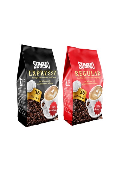 Summo Senseo 1 Adet Regular ve 1 Adet Espresso 72'li Paket