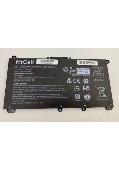 Fitcell Hp 15-da2002nt 89cr32ea , Hp Ht03xl Ht03041xl Notebook Bataryası