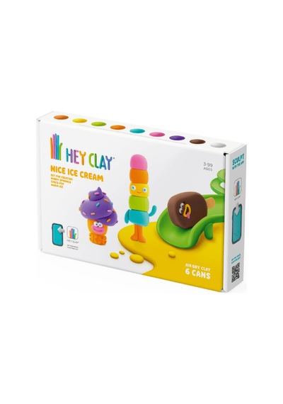 Hey Clay Yaratıcı Kil Seti - Windy Sprinkle, Warm Ice, Choco Pop