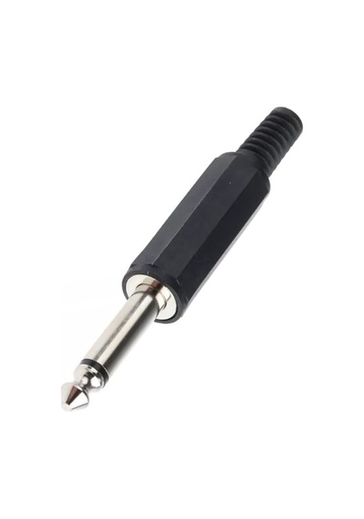 6.35mm Kablo Montajlı Mono Fiş 2 Kutuplu Çivi Jack Konnektörü