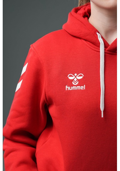 Hummel Armin Milli Takım Pamuklu Hoodie Kırmızı