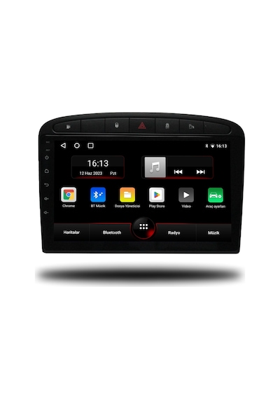 Redhat Peugeot 308 Android Carplay Multimedya 2007-2013 6gb Ram + 128gb Hafıza + 8 Çekirdek