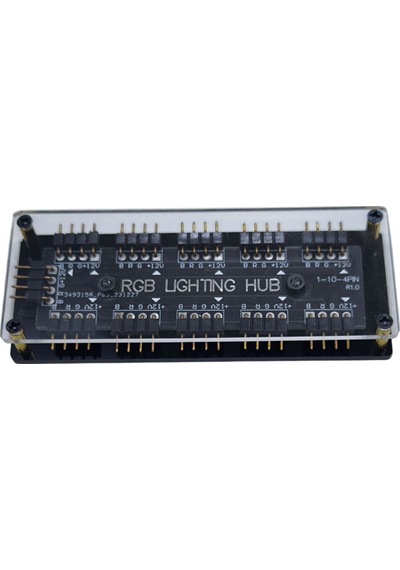 Rgb Led Fan Şerit Hub Splitter 10 Port 12v 4 Pin Kablo Çoklayıcı -