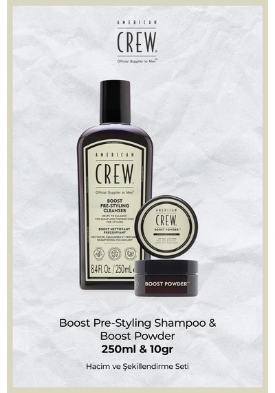 Crew Boost Shampoo 250ml & Boost Powder 10g Diğer