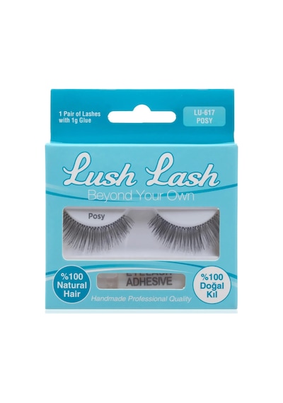 Lush Lash %100 Doğal Kıl Posy Takma Kirpik Lu-617 Çok Renkli