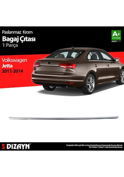 Volkswagen Jetta Krom Bagaj Çıta 2011-2014