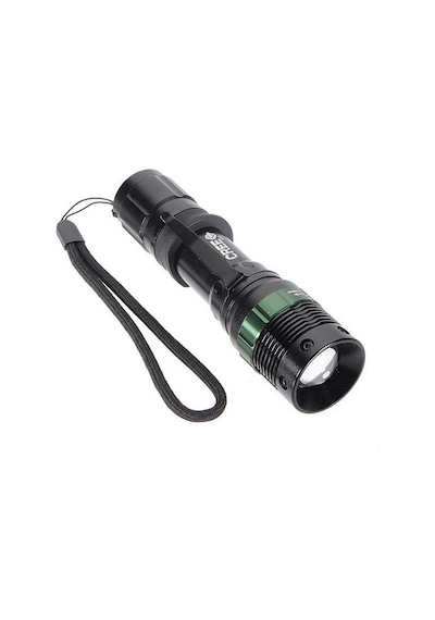 Wealthglow Guangdong Spirit Cree Q5 Led 1000lm 7w Zumlanabilir 18650 Aaa El Feneri Siyah