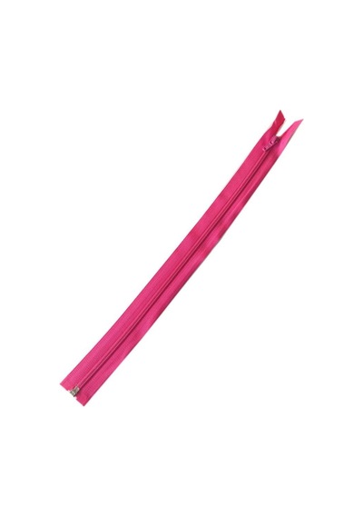 Angel Çanta Aksesuar Fuşya Renk 40 Cm Plastik Diş Fermuar Fd26