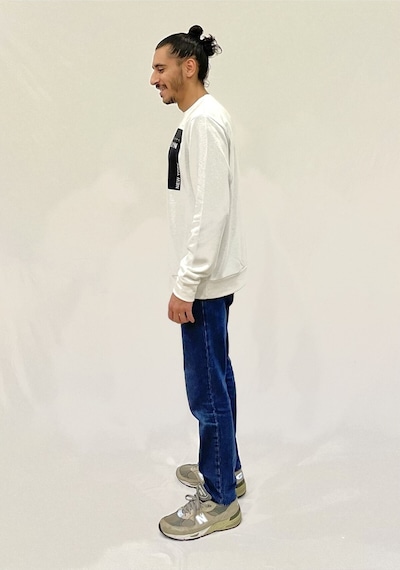 Erkek Bisiklet Yaka Rahat Kalıp 3 İplik Kalın W.brooklyn Baskılı Sweatshirt Spr24sw31 Ecru