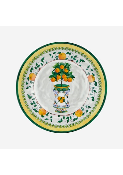 Yeşil Melamin Kahvaltı Tabağı 21,5 Cm