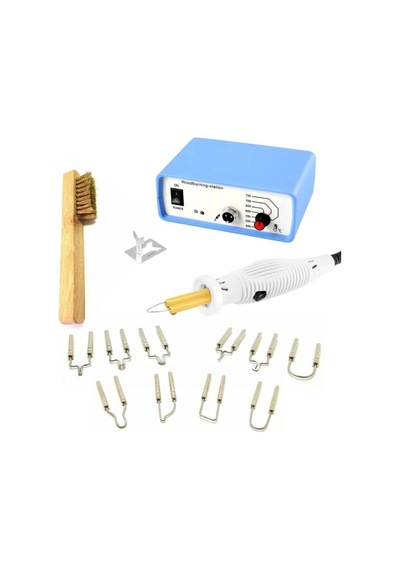 Class ZD-8905 New Isı Ayarlı Ahşap Yakma Makinesi 10X Gölgeleme Uçlu Set + Tel Fırça