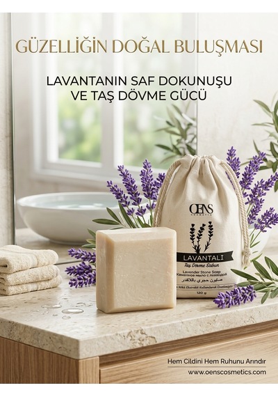 Lavantalı Taş Dövme Sabun