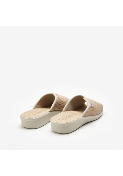 6009 Beige Terlik Kadın 83 429 Fe Fly Flot Cloth Beige Bej