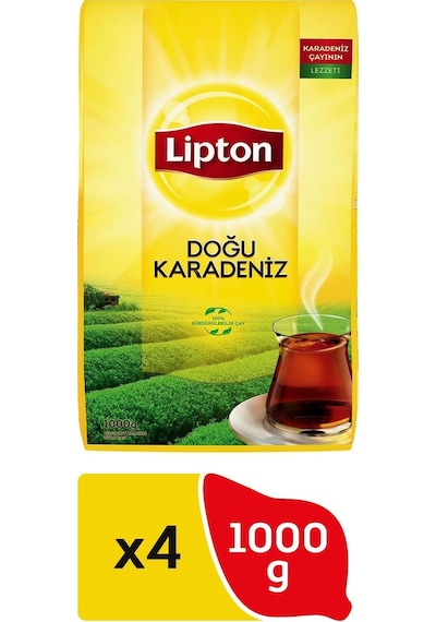 Lipton Doğu Karadeniz Dökme Çay 4 x 1 KG