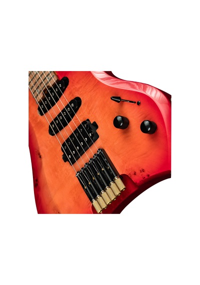 New Orleans Hdl450 Kırmızı Headless Elektro Gitar + Gigbag Çanta