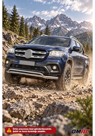 Mercedes X-class 2017-2026 Uyumlu Araca Özel Vegas Ön Alt Koruma Krom