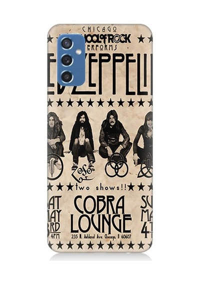 Samsung Galaxy M52 Uyumlu Led Zeppelin Desenli Silikon Kılıf