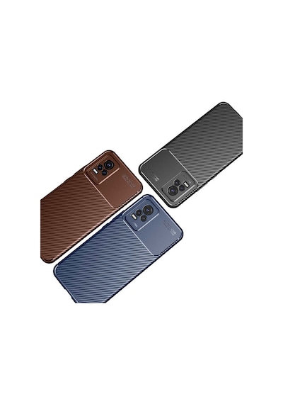 Goocamp Vivo V21e Kılıf Negro Silikon Kapak - Lacivert Lacivert