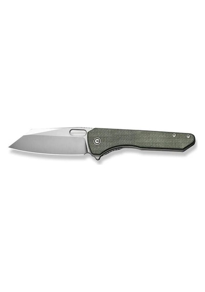 Civivi Nugz Flipper & Thumb Hole Knife Green Micarta Handle Kamp Çakı Yeşil