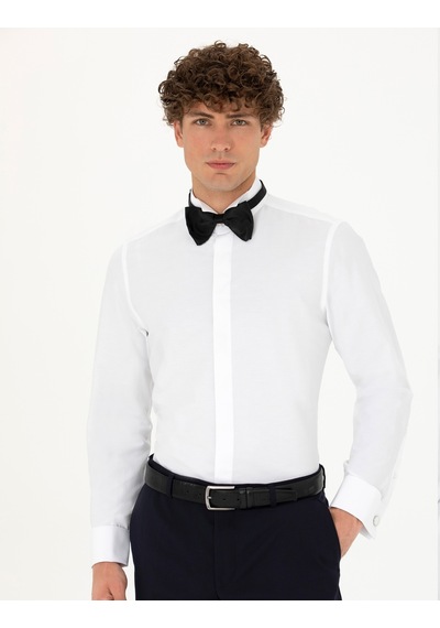 Pierre Cardin Erkek Beyaz Smokin Gömlek 50277752-vr013 Beyaz
