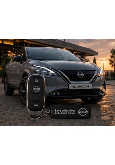 İsimli Nissan Anahtarlık , Kişiye Özel - Hediyelik İsimli Araç Logolu Anahtarlık - İsimli Nissan Ara
