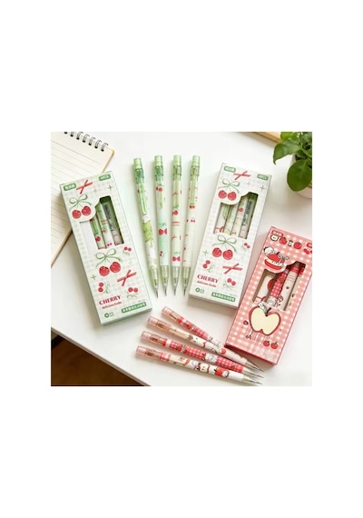 4'lü Set 0.5 Mm Uçlu Kalem Kırmızı