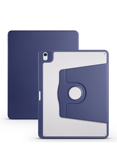 Arabulalaca Apple Uyumlu iPad Air 13 2024 Lacivert Renginde Kalem Bölmeli Dönebilen Stantlı Kılıf Standlı Kapak Arabulalaca Apple Uyumlu iPad Air 13 2024 Lacivert Renginde Kalem Bölmeli Dönebilen Stantlı Kılıf Standlı Kapak