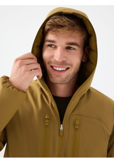 Regular Fit Erkek Mont Mustard