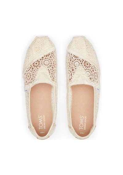 Espadril / Keten Kadın 10016241 Toms Moroccan Crochet Wm Aclass Natural Natural Ten Rengi