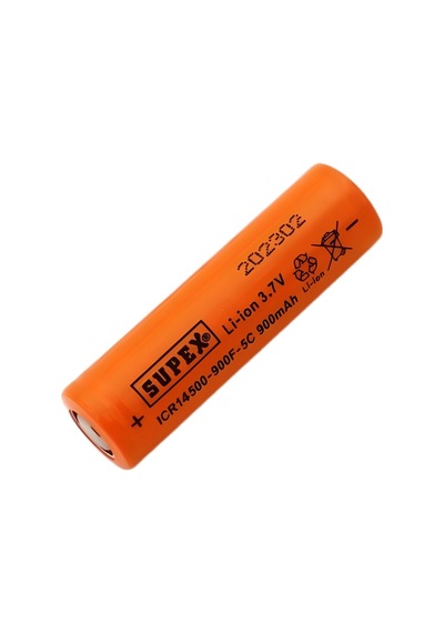 Supex Icr14500 3.7v 900mah Li-ion Şarjlı Pil 5c Deşarj Akımı Başsız