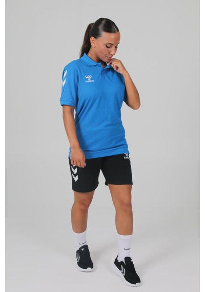 Hummel Armin Pamuklu Polo Yaka Tişört Saks Mavi