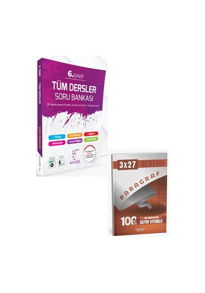 Karekök 2027 6. Sınıf Tüm Dersler Soru Bankası+anla Kazan Paragraf Deneme