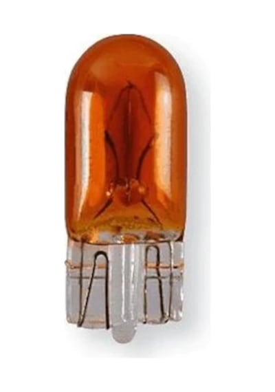 12V T10 W5W Dipsiz Park Ampulü Koyu Turuncu Amber 2 Adet