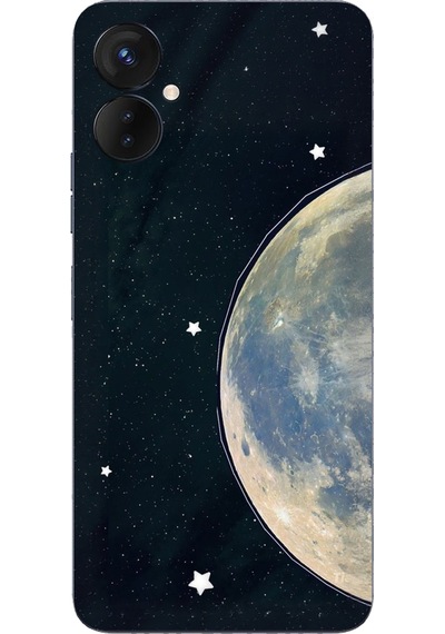 Tecno Spark 9 Pro Uyumlu Minimalist Galaksi Yıldızlı Gece Baskılı Silikon Kılıf Renkli