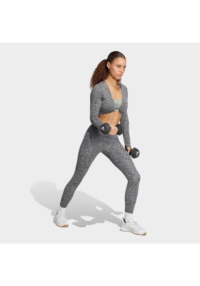 Adidas Primelift Workout Snake Kadın Uzun Kollu Tişört Kt4023 Çok Renkli