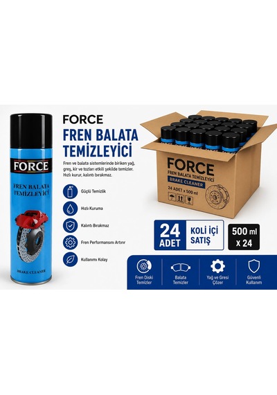 Force Fren Balata Temizleyici Sprey 500 Ml X 24 Adet Koli