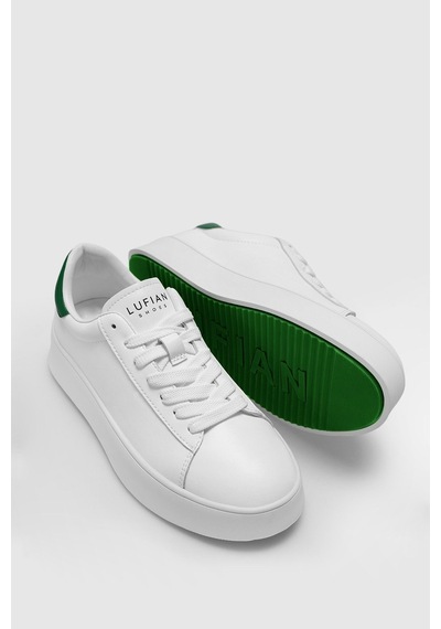 Lufian 121230053 Adel Beyaz-yeşil Kadın Günlük Sneaker Beyaz - Yeşil