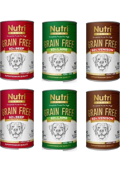Nutri Canin Tahılsız 3 Çeşit Karma Köpek Konserve 6 x 400 G