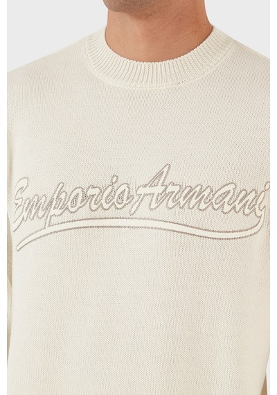 Emporio Armani Erkek Kazak 6r1mxa 1mfuz 0128 Ekru