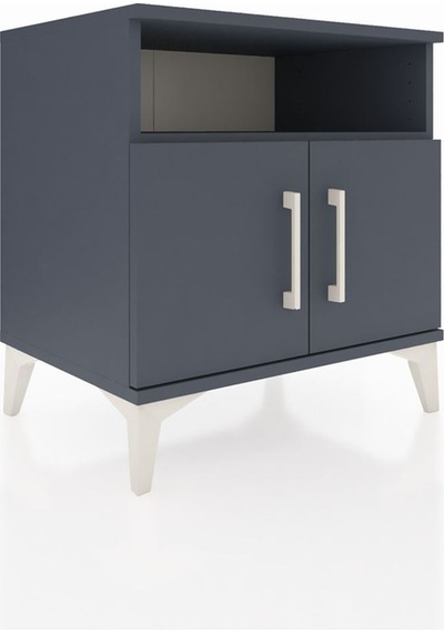 Hyperion Komodin 2 Raflı 2 Kapaklı 60x44x64 Antrasit-antrasit Antrasit