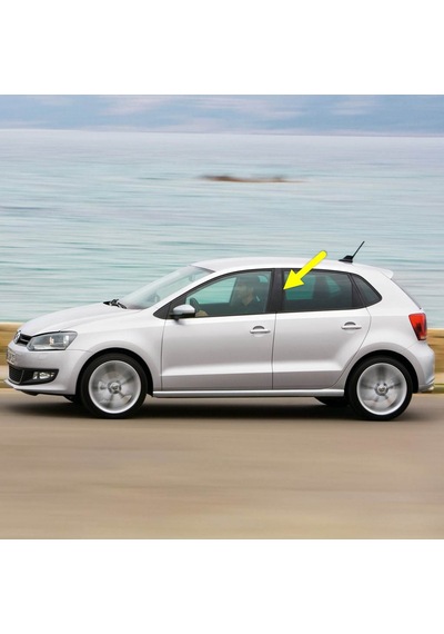 Vw Polo 2010-14 Sol Kapı Orta B Direği Kaplaması Siyah 6r4853289a
