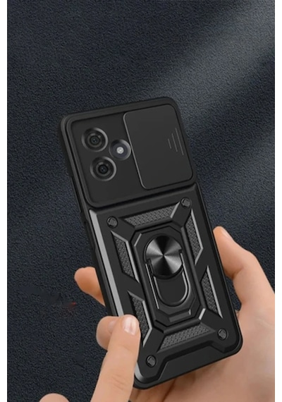 Newface - 440 - Xiaomi Redmi Note 13 Pro Plus Kılıf Pars Lens Yüzüklü Silikon - Edntrend - - Kırmızı