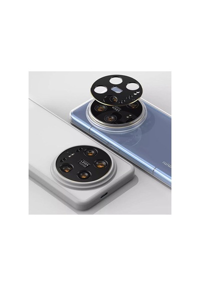 Xiaomi Mi 14 Ultra Uyumlu Kamera Lens Koruyucu Camı Siyah Çerceveli Temperli Lens Koruma Cam