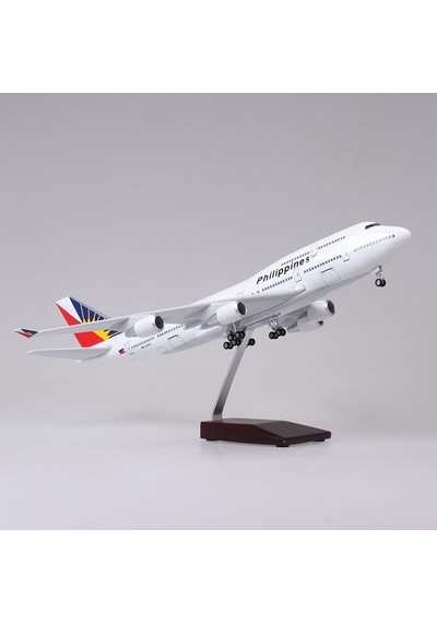 Philippines B747 Yolcu Uçağı Model Uçak 1/80 Ölçek 47cm