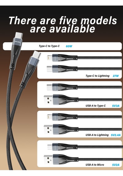 Ven-dens Vd-dc19cl Premium Type-c Lightning Şarj Ve Data Kablosu