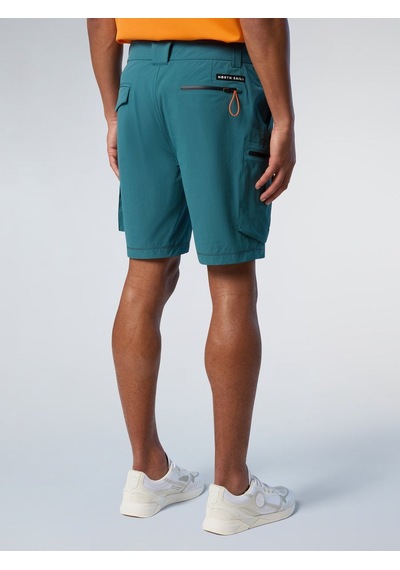 North Sails Hybrid Deck Regular Fit Erkek Şort-33430 Koyu Yeşil
