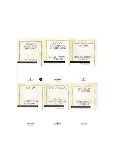 6 Kitap Set Suç Ve Ceza-sokrates'in Savunması Yeraltından Notlar